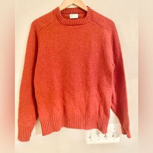 VTG Byford Women’s Orange Wool Knit Sweater Made in USA Size Medium - EUC